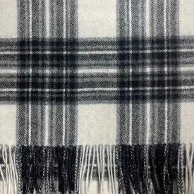 Grey Dress Stewart Tartan Lambswool Scarf