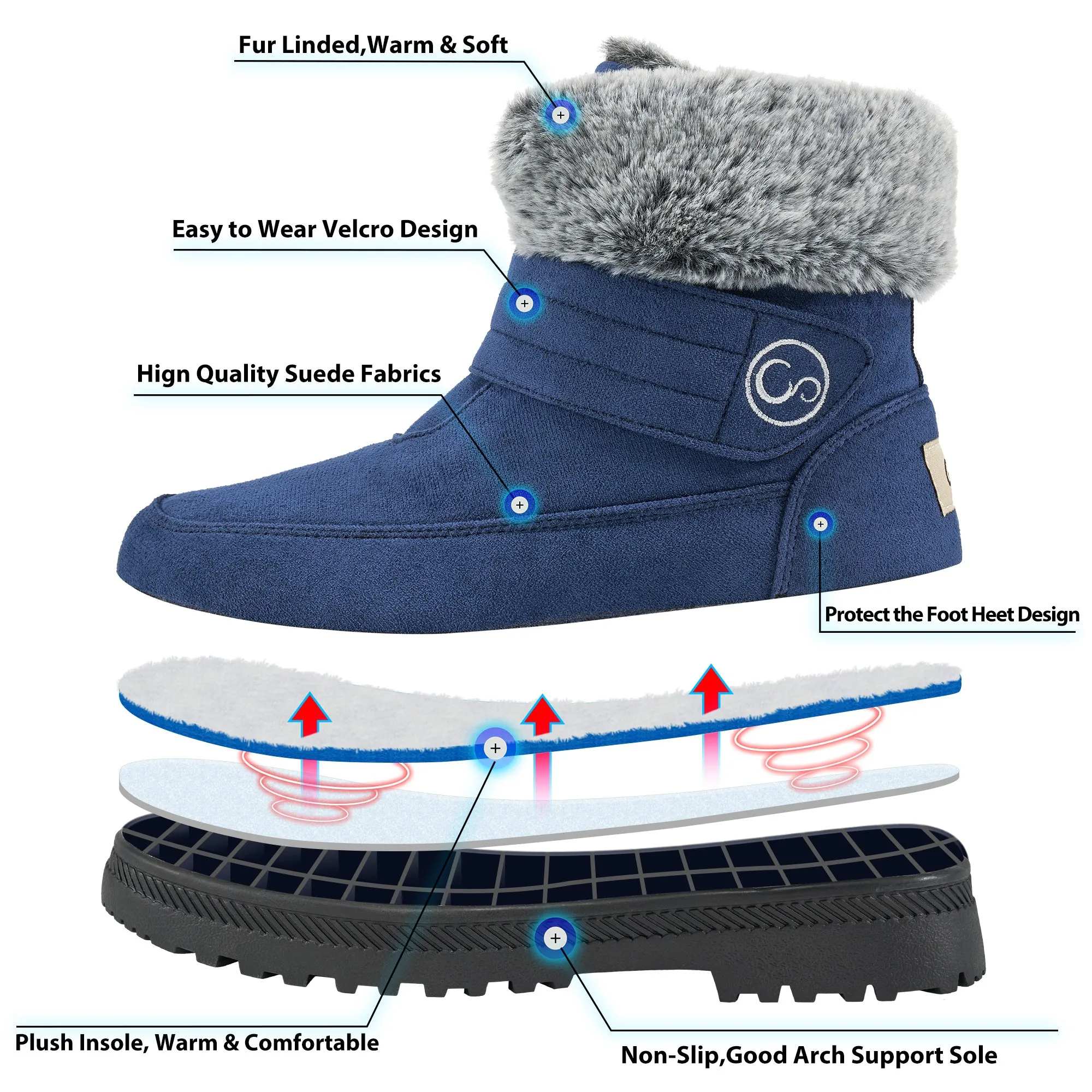 HARENC™Women's Winter Snow Boots