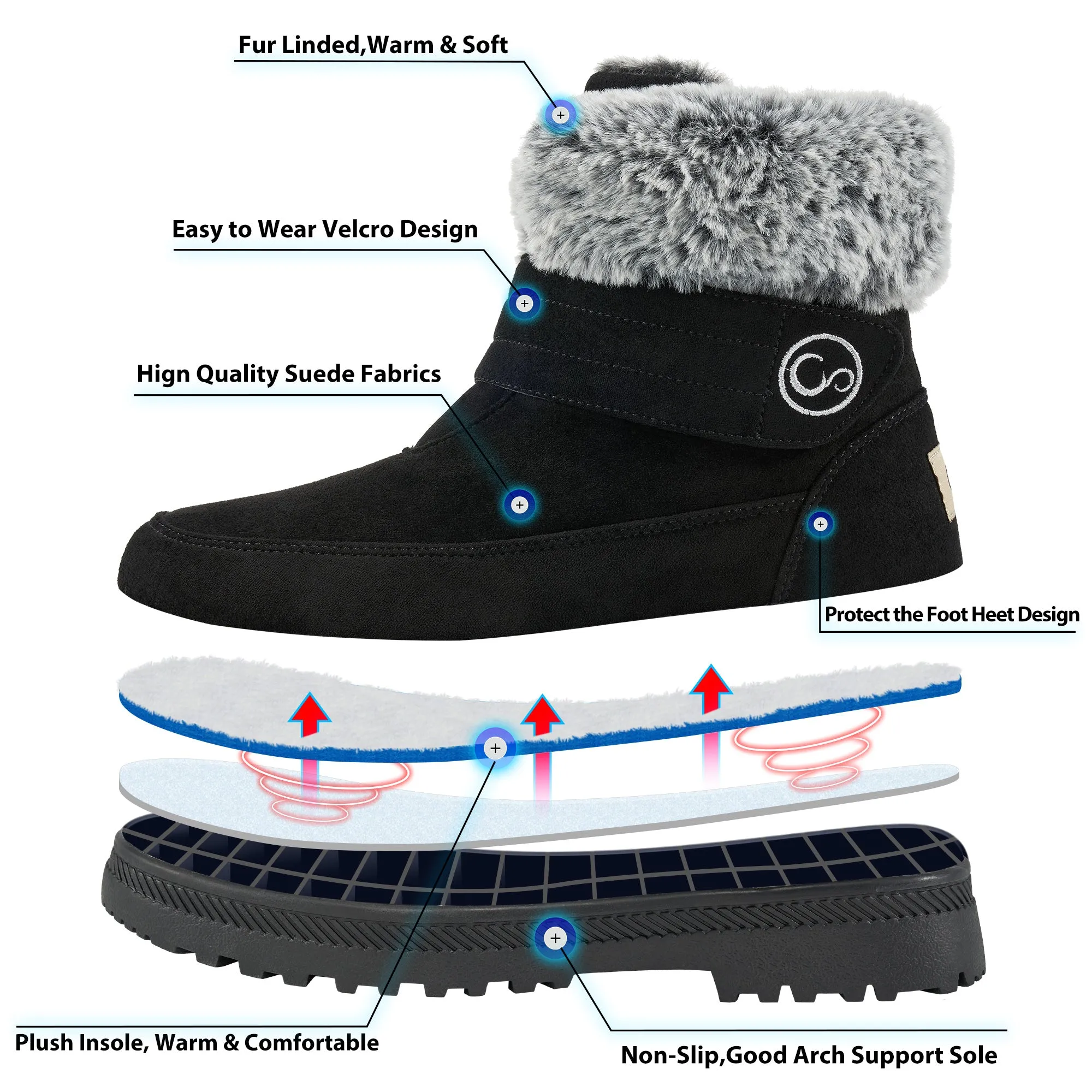 HARENC™Women's Winter Snow Boots