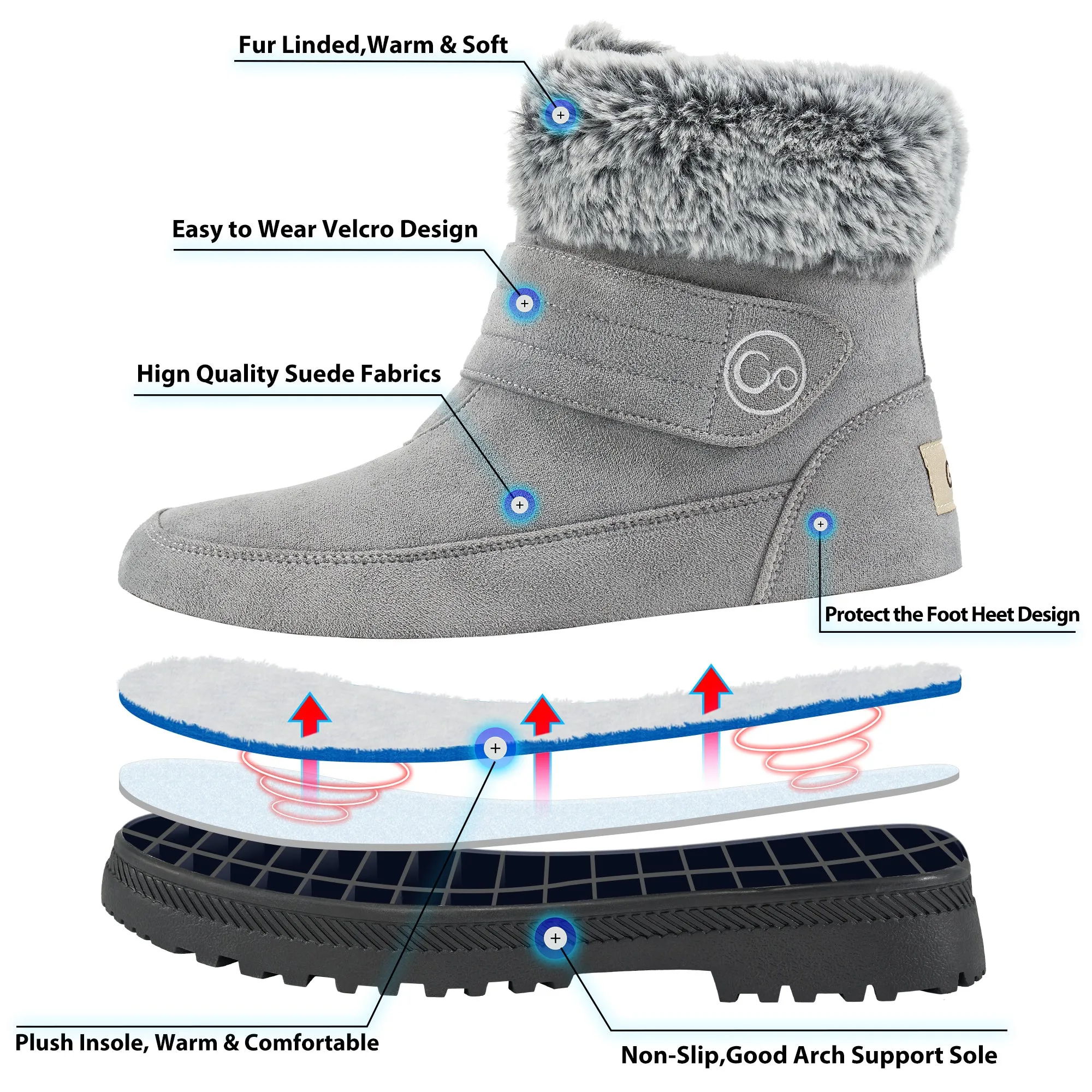 HARENC™Women's Winter Snow Boots