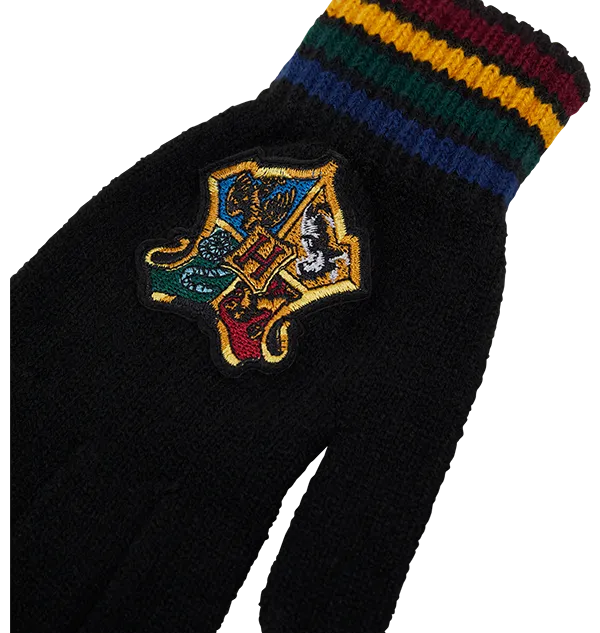 Hogwarts School Crest Knitted Gloves