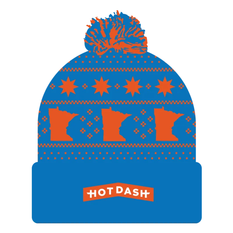 Hot Dash Pom Beanie