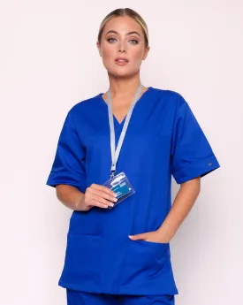 Howser Unisex Smart Scrub Tunic - Royal Blue