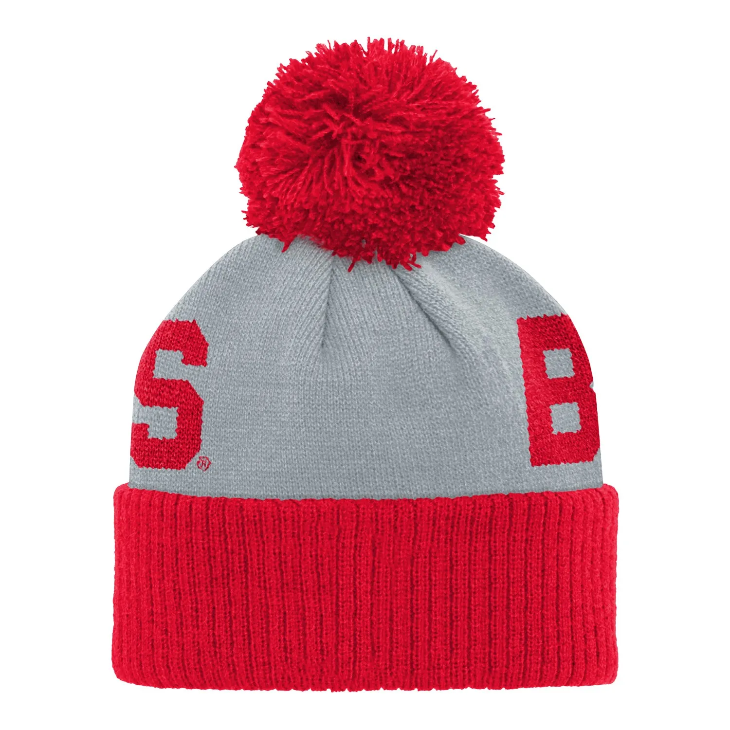 Infant Ohio State Buckeyes Jacquard Gray Knit Hat