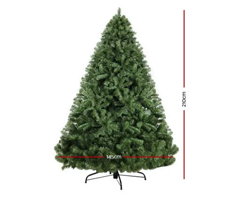 Jingle Jollys 2.1M 7FT Christmas Tree Xmas Decoration Home Decor 1250 Tips Green