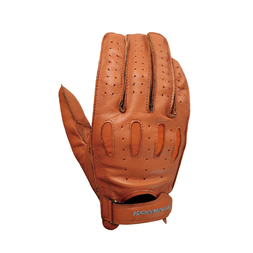 KOMINE GK-161 VINTAGE SHORT LEATHER GLOVES