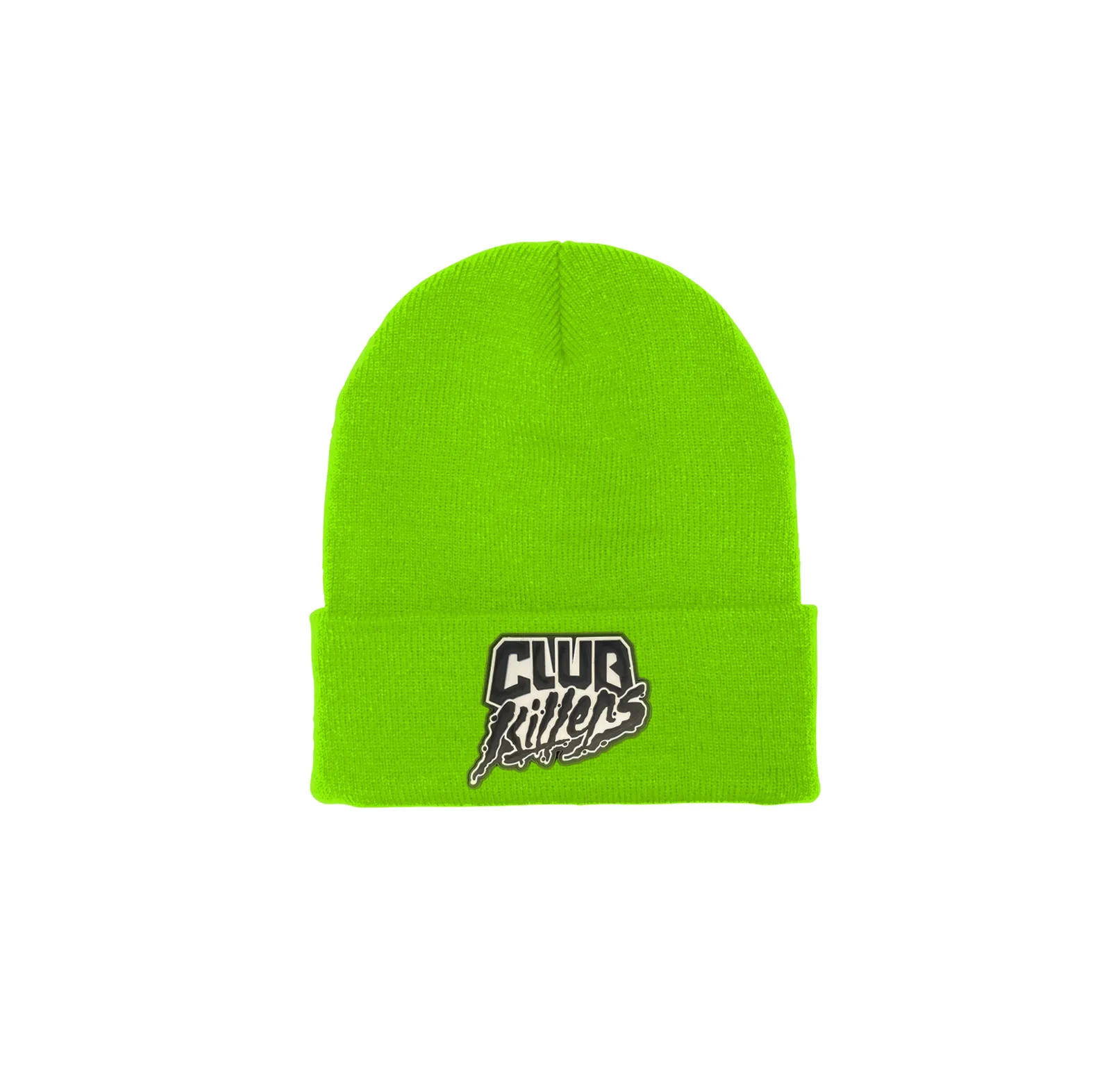 Logo Cuffed Beanie - Safety Green