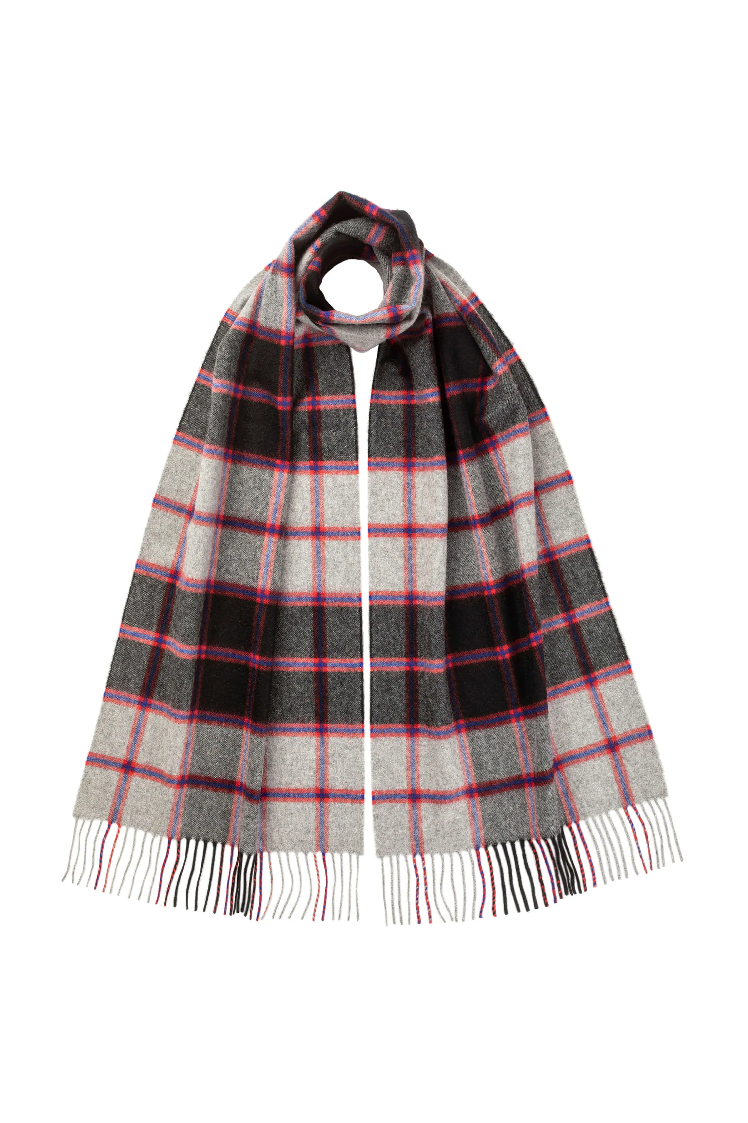 MacPherson Hunting Dress Tartan Wide Cashmere Scarf