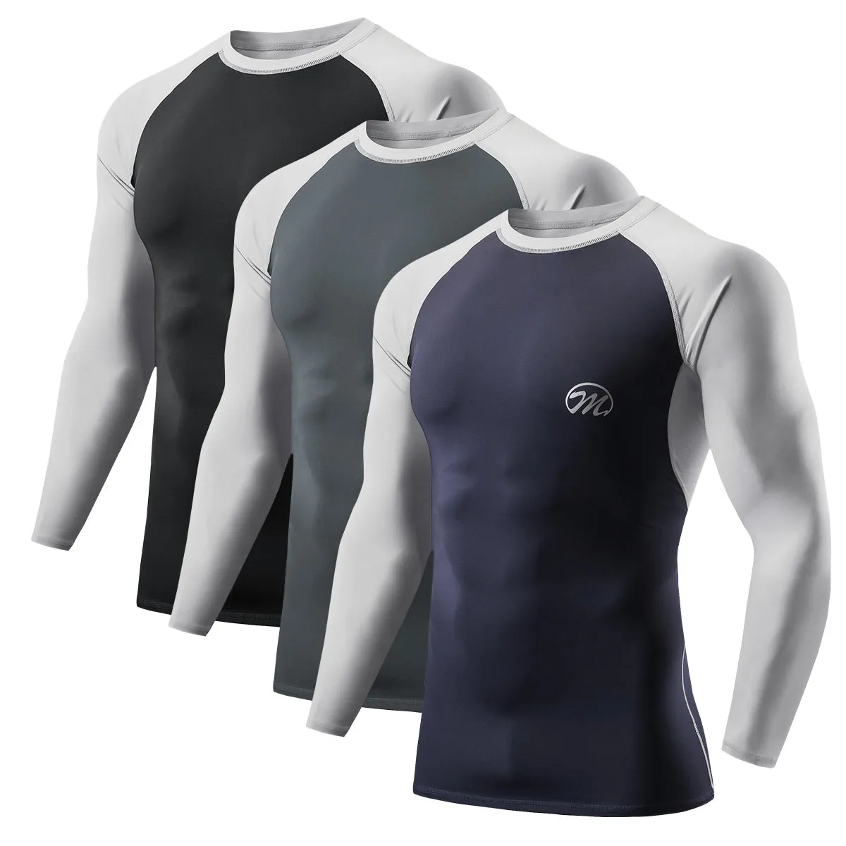 MEETYOO Men's Compression Shirts Base Layer Top