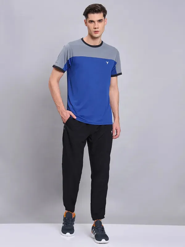 Men Colorblock Slim Fit Crew Neck T-shirt with TECHNO COOL 