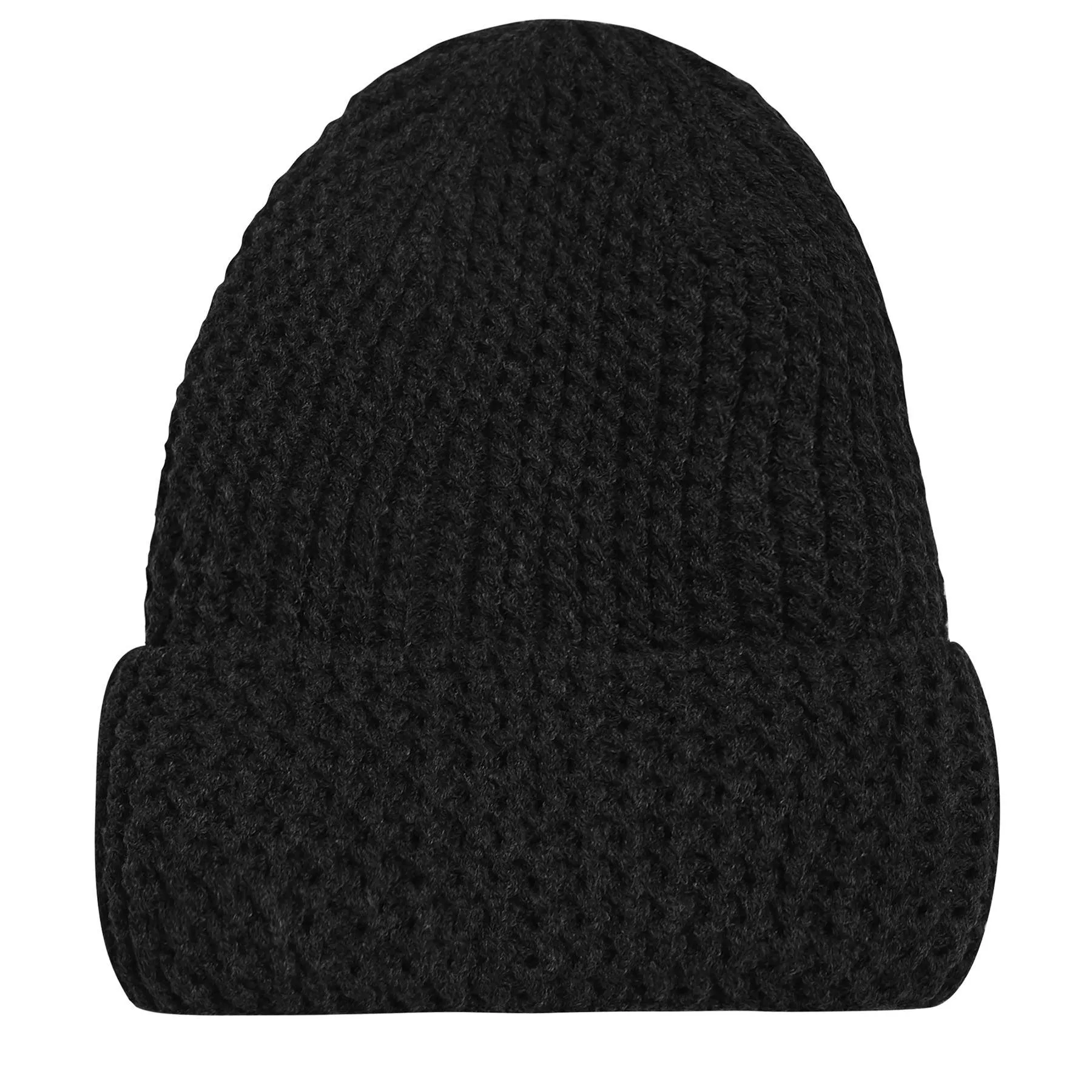 Mens Boys Ladies Unisex Wooly Knitted Beanie Ski Hat Warm Winter Turn Up Chunky