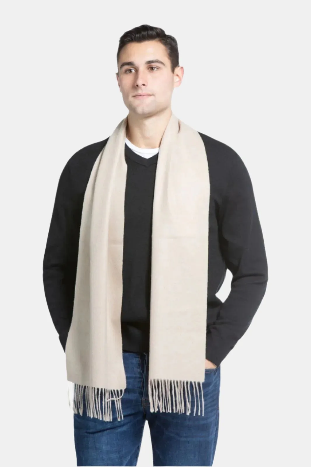 Men's Classic 100% Pure Cashmere Scarf