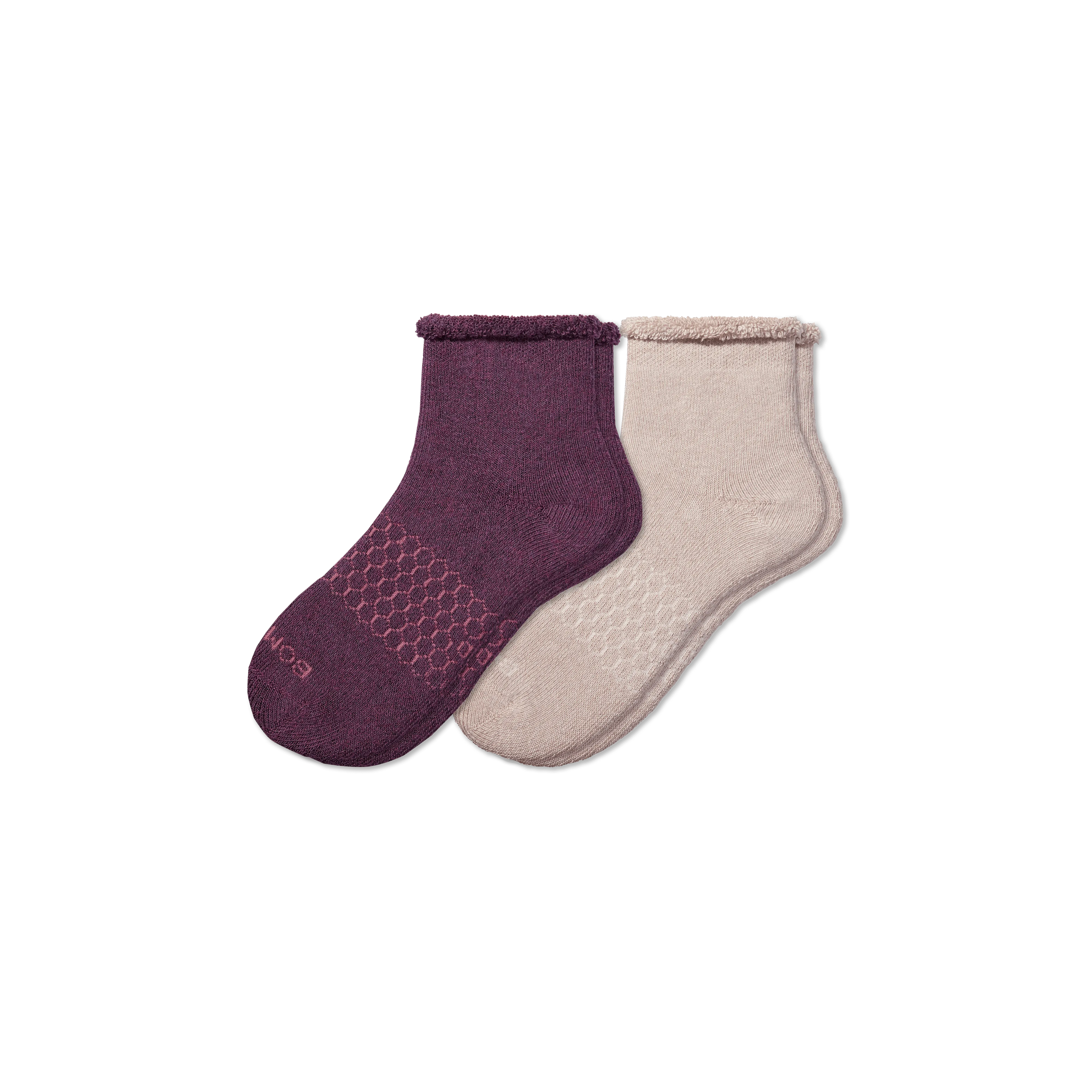 Men's Merino Wool Blend Roll-Top House Sock 2-Pack