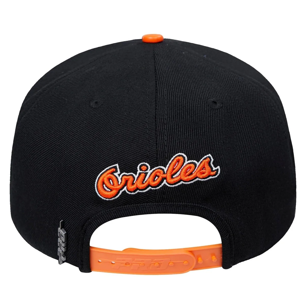 MLB BALTIMORE ORIOLES RETRO CLASSIC UNISEX PRIMARY LOGO WOOL SNAPBACK (BLACK/ORANGE)