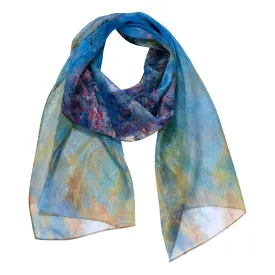 Monet Wisteria Sheer Scarf