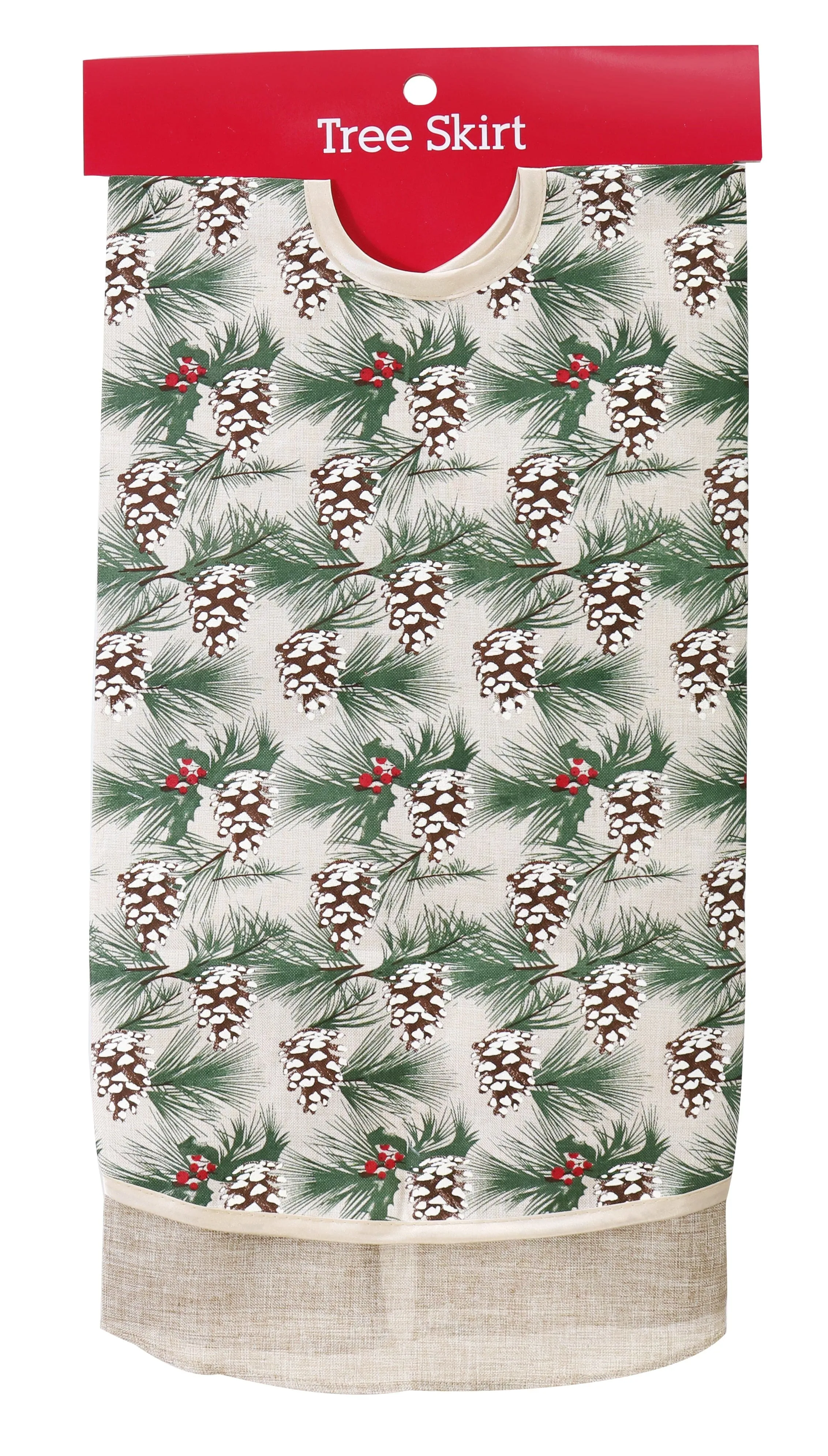 Natural Print Tree Skirt 3 Asst (100cm)