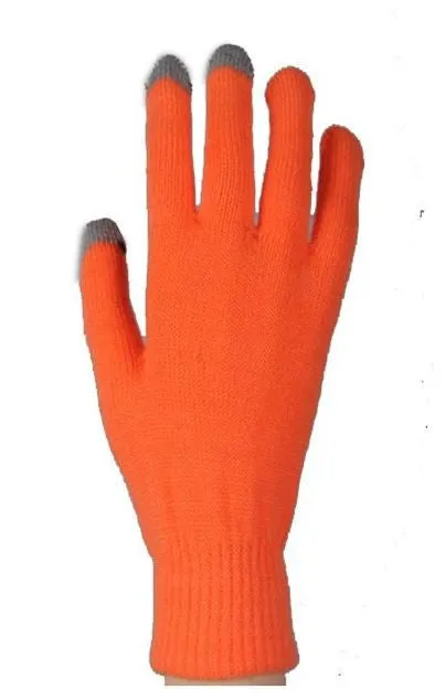 Neon Solid Color Message Texting Cell Phone Touch Gloves