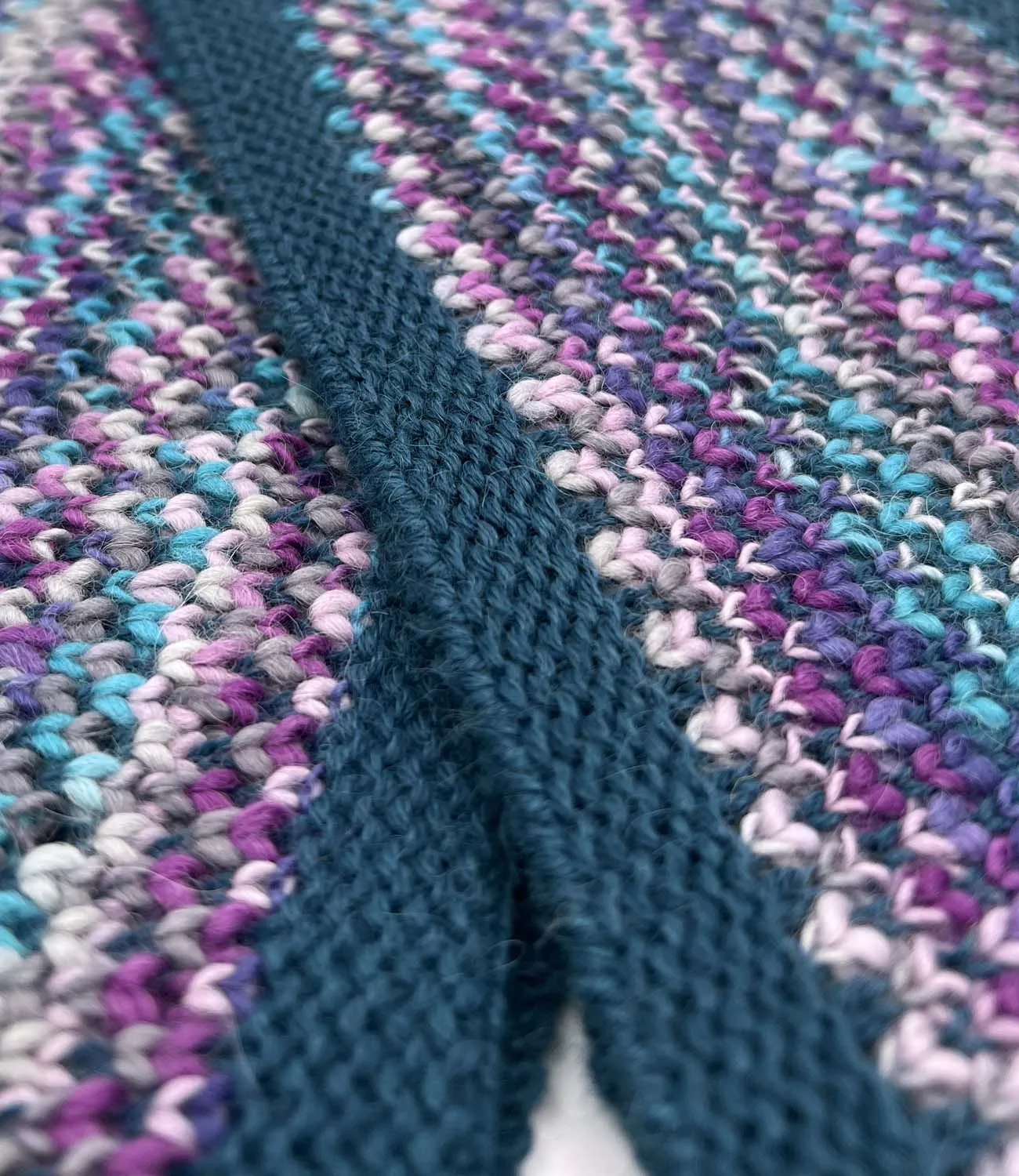 NEW! Kid's Alpaca Scarf - Speckle - Grape Bubble