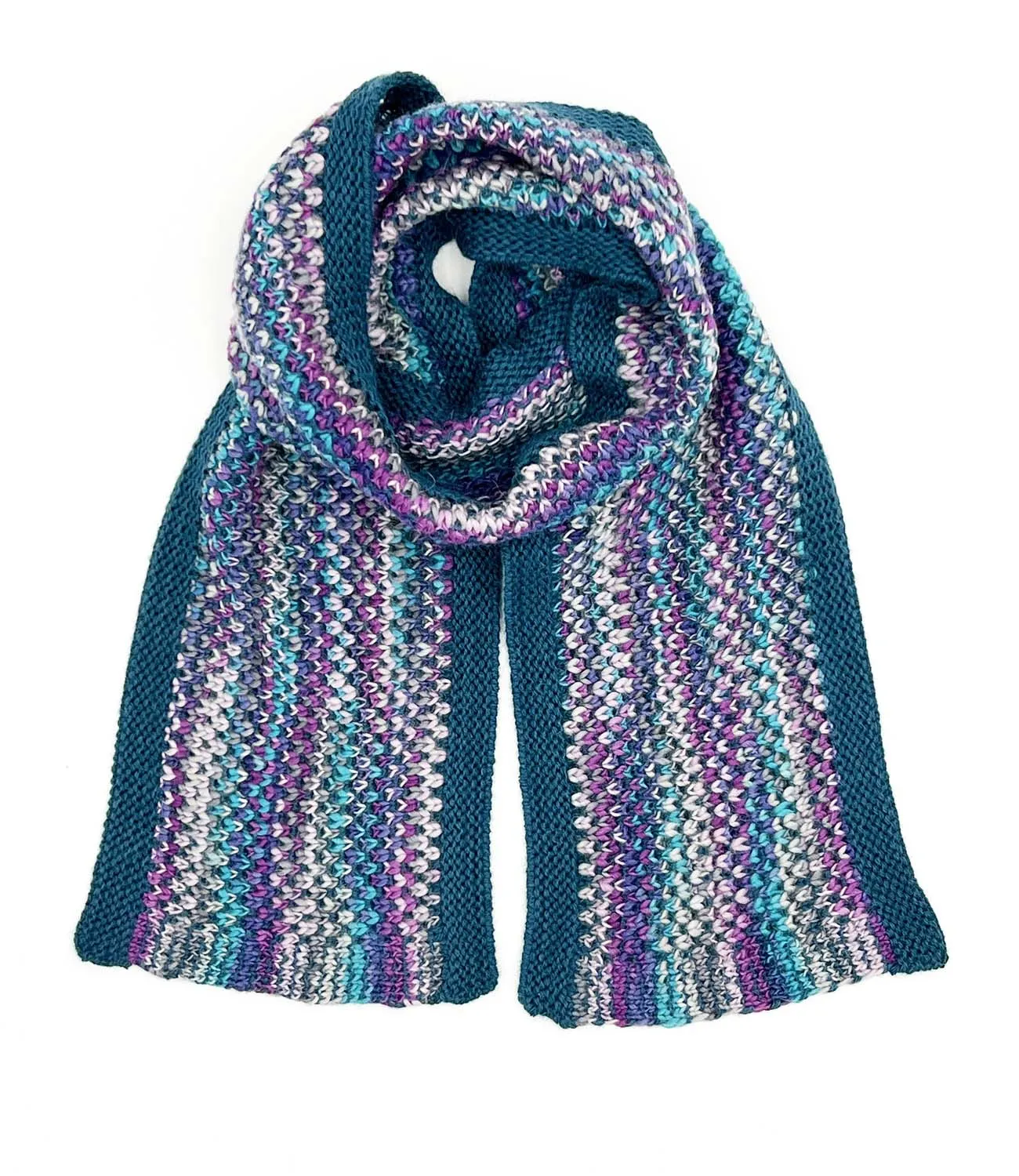 NEW! Kid's Alpaca Scarf - Speckle - Grape Bubble