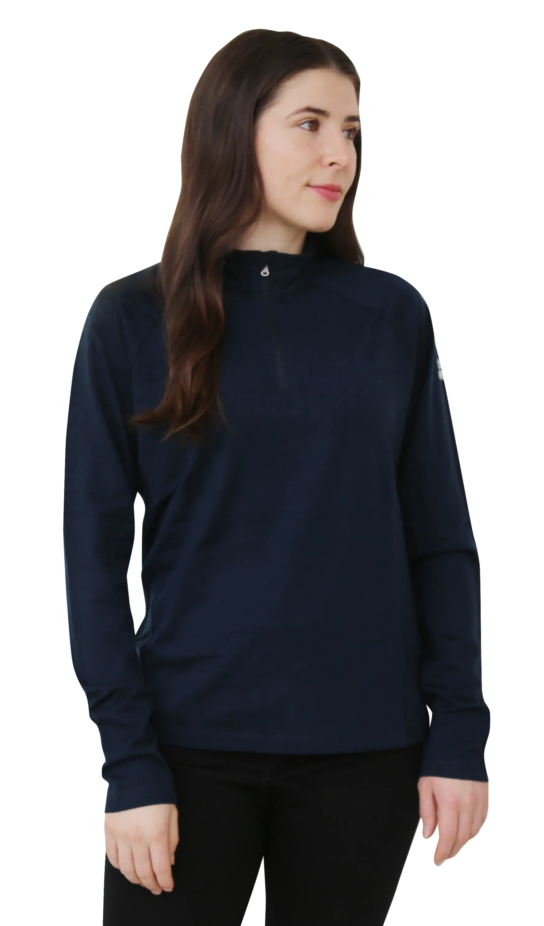 NorthWool Women's 100% Merino Wool 1/4 Zip Baselayer Pullover Sweater 260 GSM