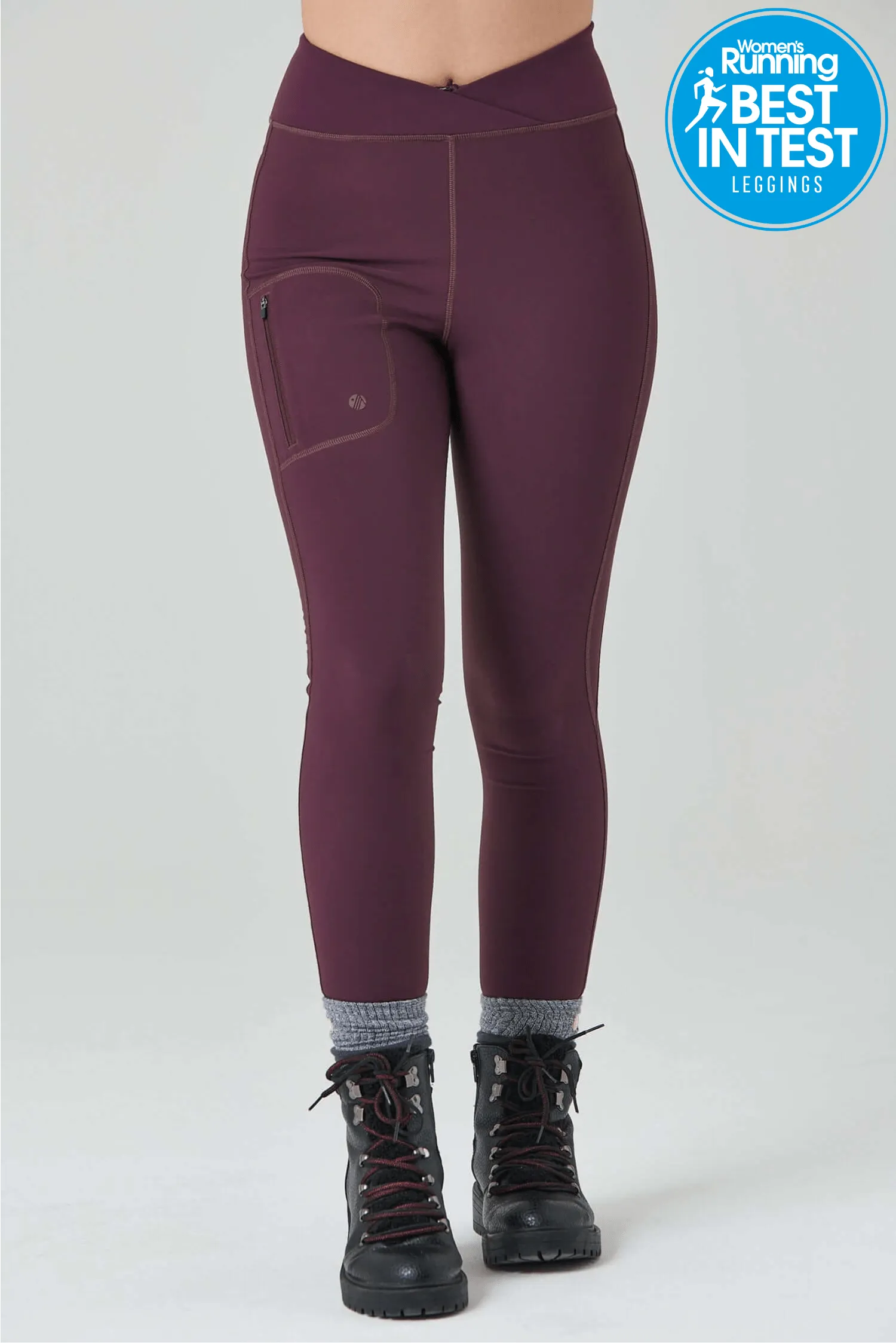 Outdoor Softshell Leggings - Aubergine