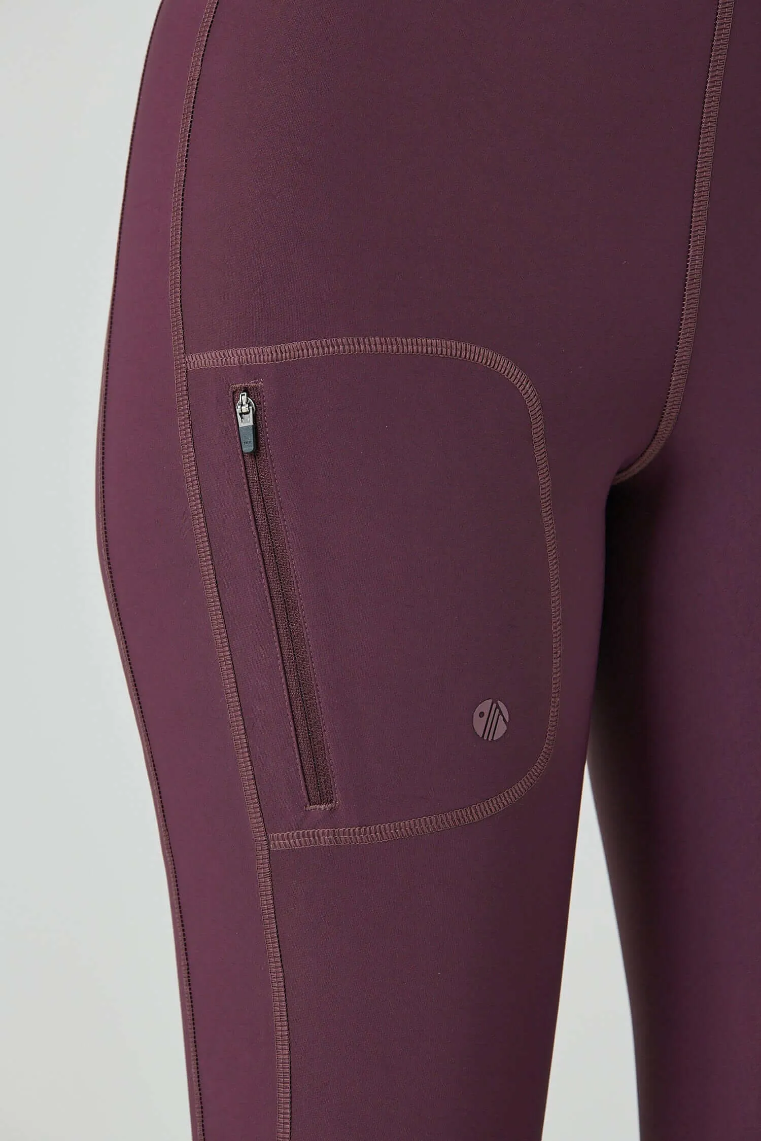 Outdoor Softshell Leggings - Aubergine