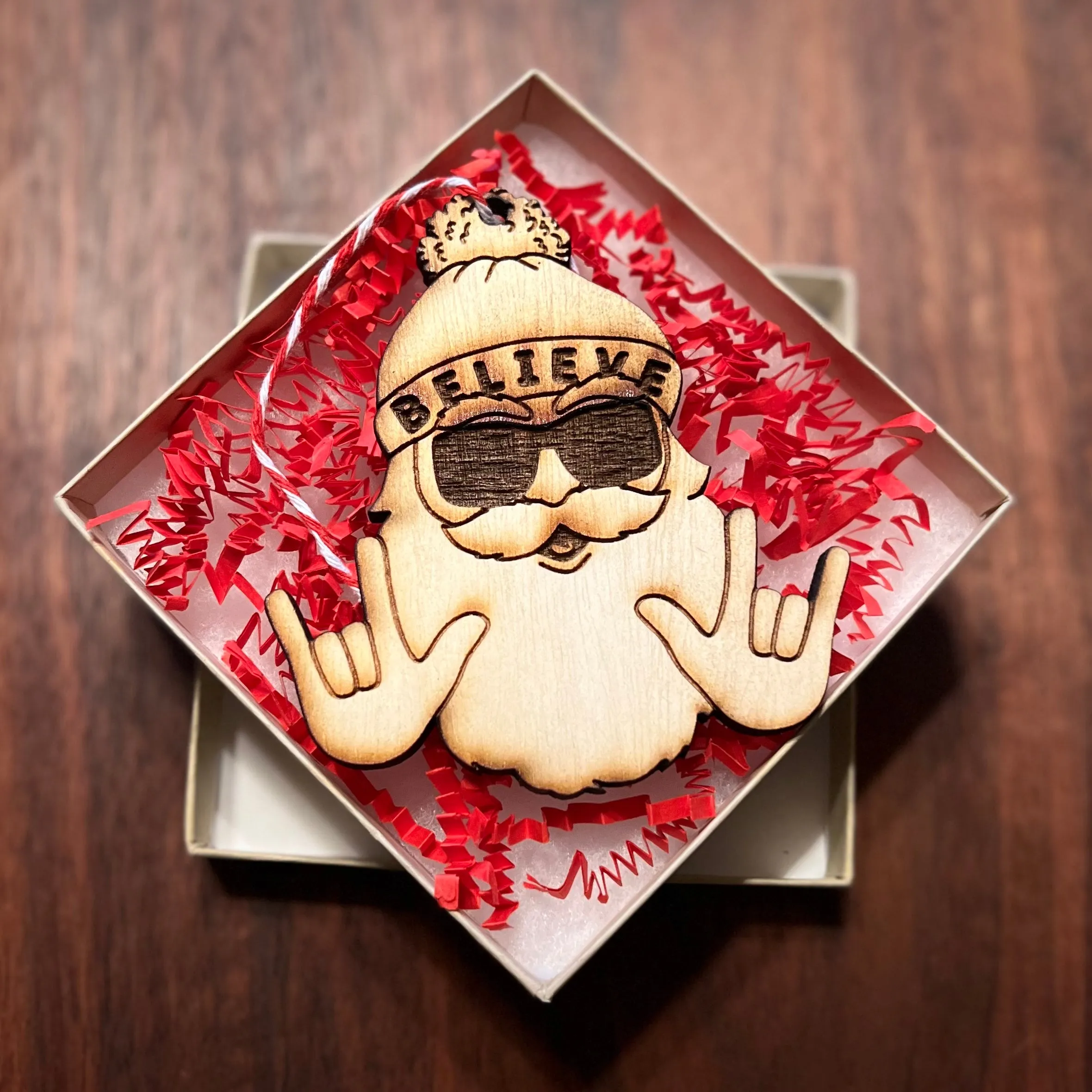 "Hip Santa" Ornament