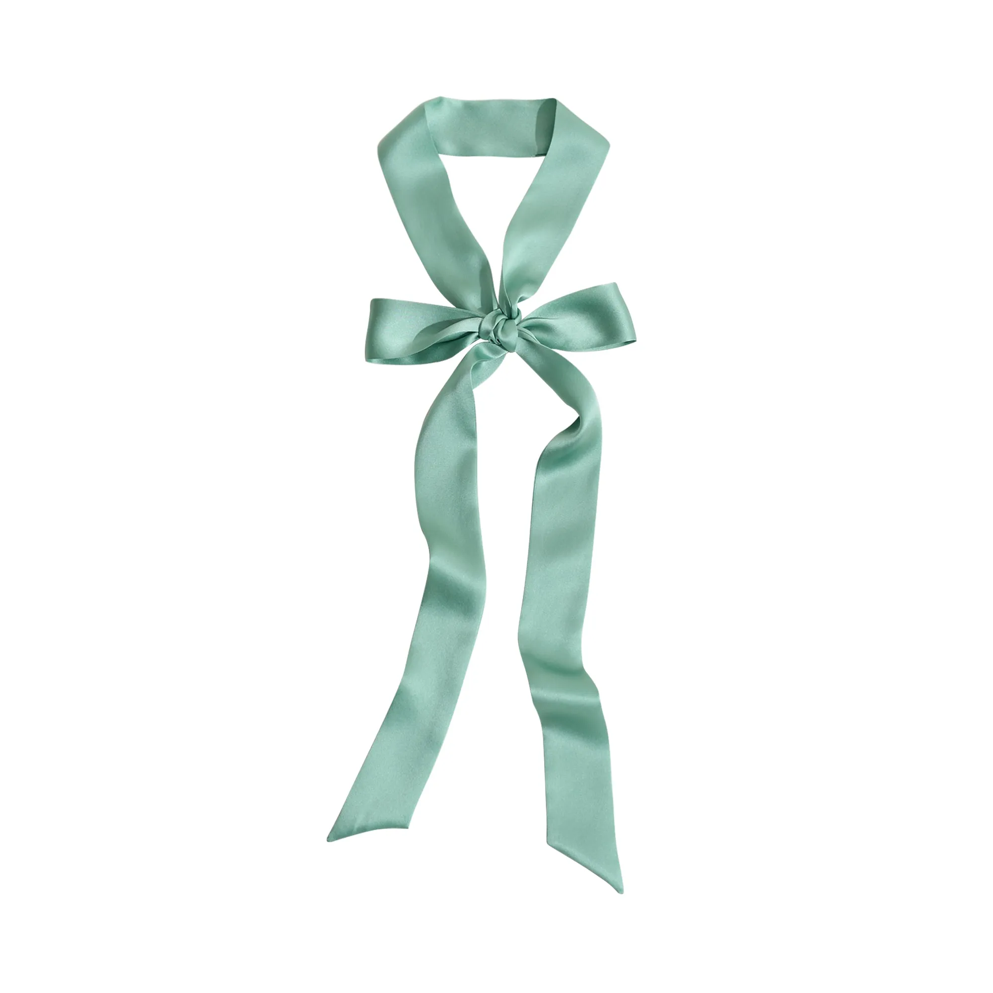 "La Collectionneuse" Silk Ribbon Scarf - Sage