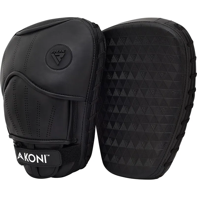 RDX T12 Akoni Black Boxing Gloves & Focus Pads