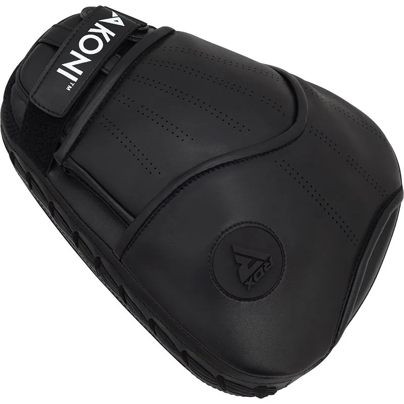 RDX T12 Akoni Black Boxing Gloves & Focus Pads