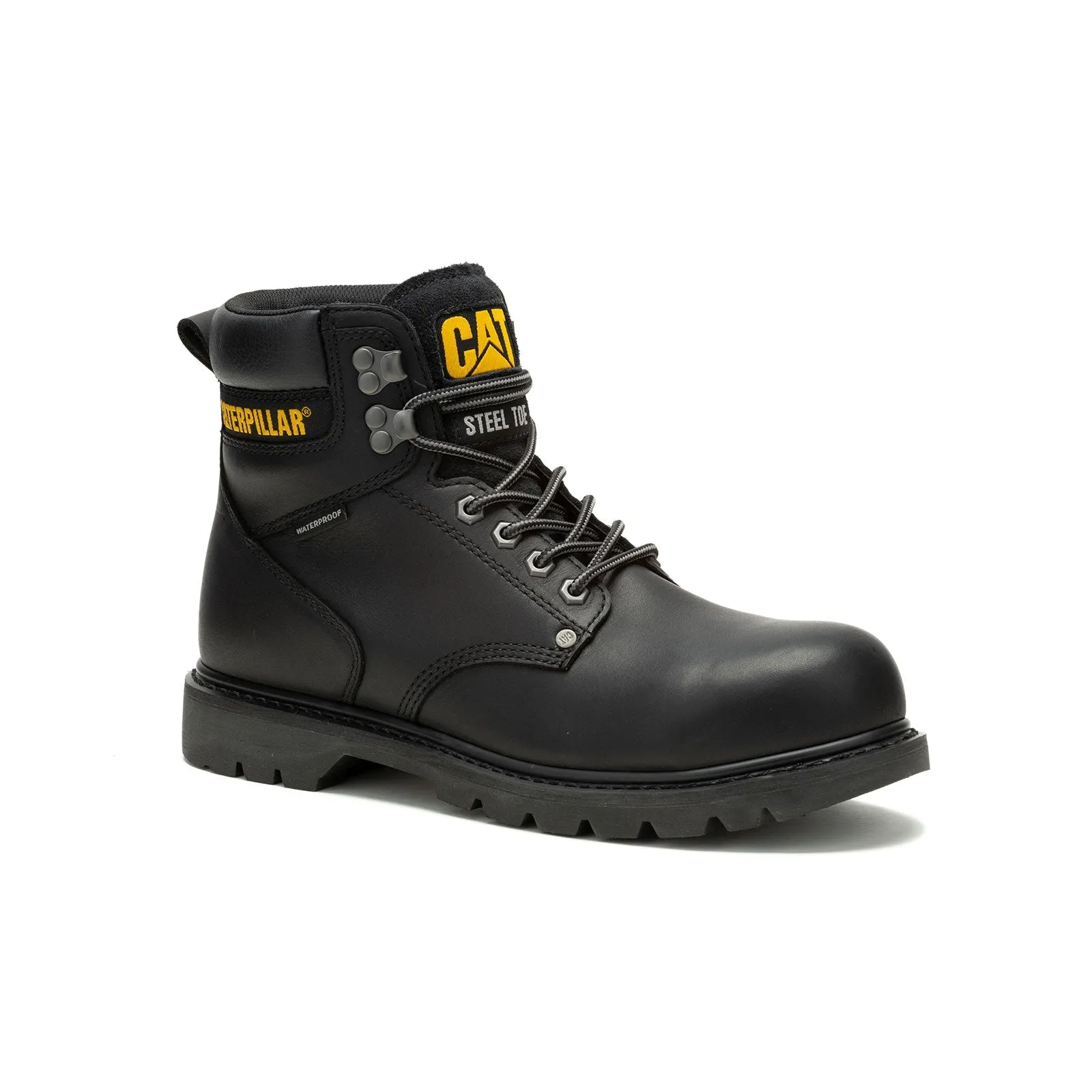 Second Shift Steel-Toe Waterproof Work Boot Black