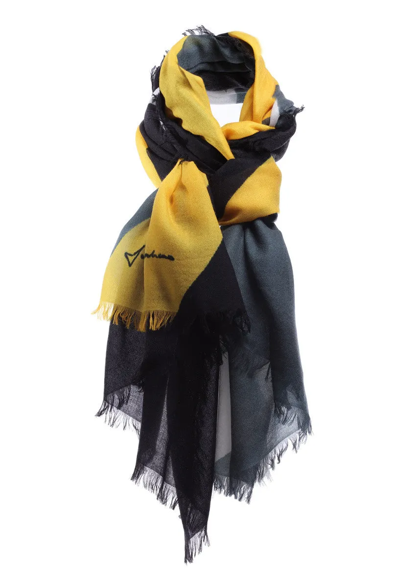 super fine baby cashmere scarf by Junko Koshino