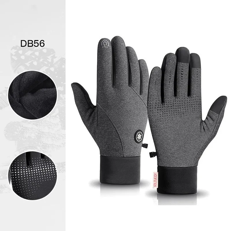 Windproof and waterproof touch screen cycling gloves