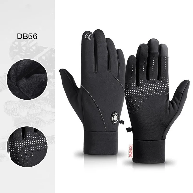 Windproof and waterproof touch screen cycling gloves