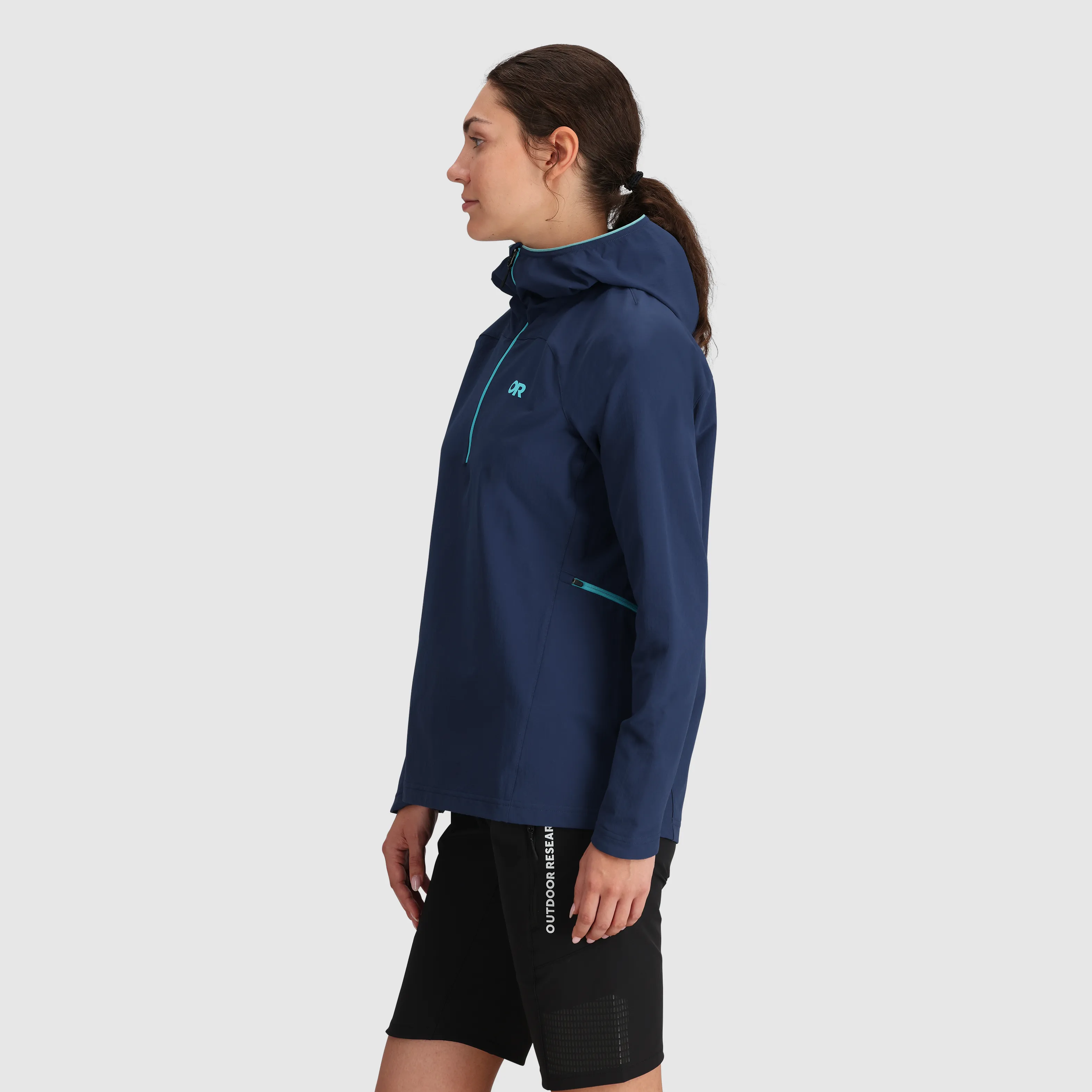 Women's Freewheel Half Zip Soft Shell MTB Hoodie