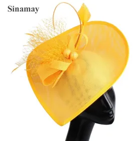 Yellow Feather Hat