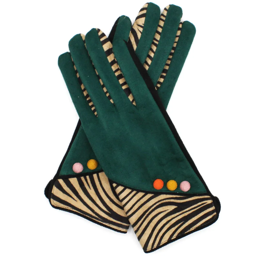 Zebra Animal Print Gloves